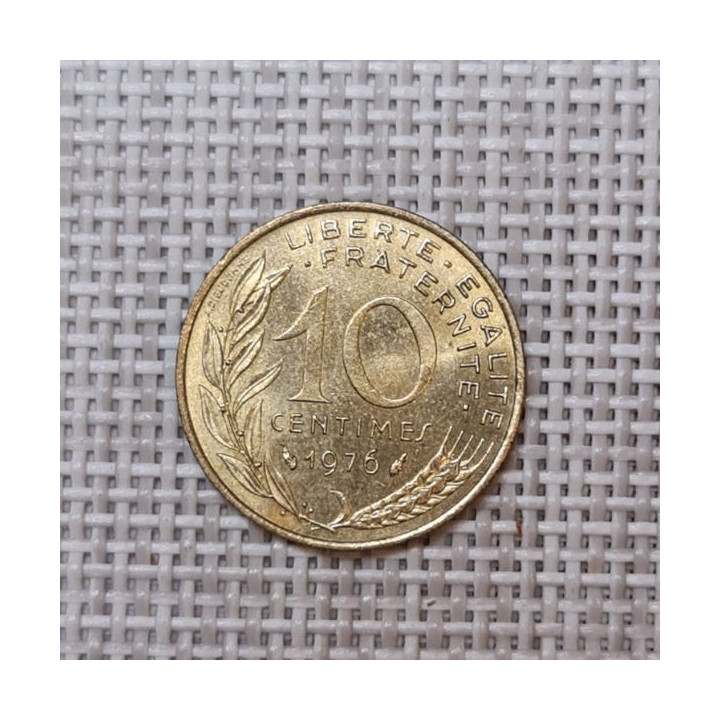 France 10 Centimes 1976 KM-929 VF