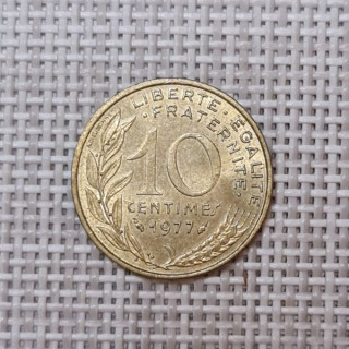 France 10 Centimes 1977 KM-929 VF