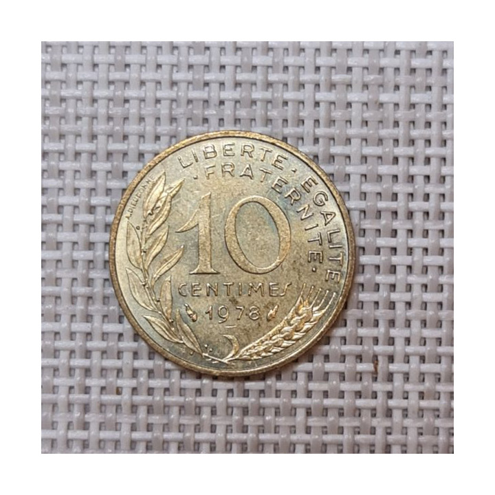 France 10 Centimes 1978 KM-929 VF