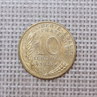 France 10 Centimes 1979 KM-929 VF