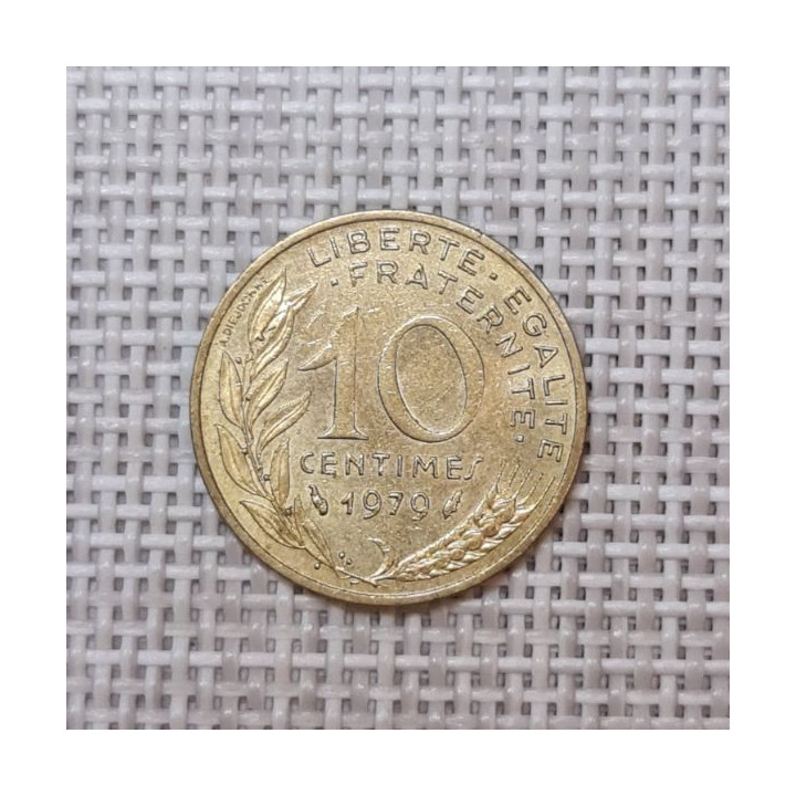 France 10 Centimes 1979 KM-929 VF