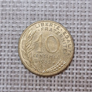 France 10 Centimes 1982 KM-929 VF