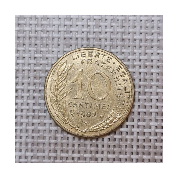 France 10 Centimes 1982 KM-929 VF