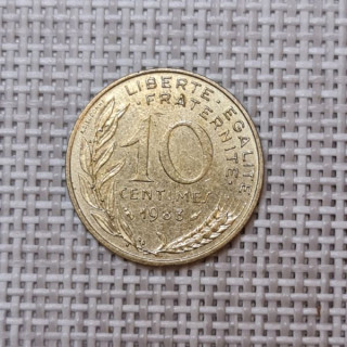 France 10 Centimes 1983 KM-929 VF