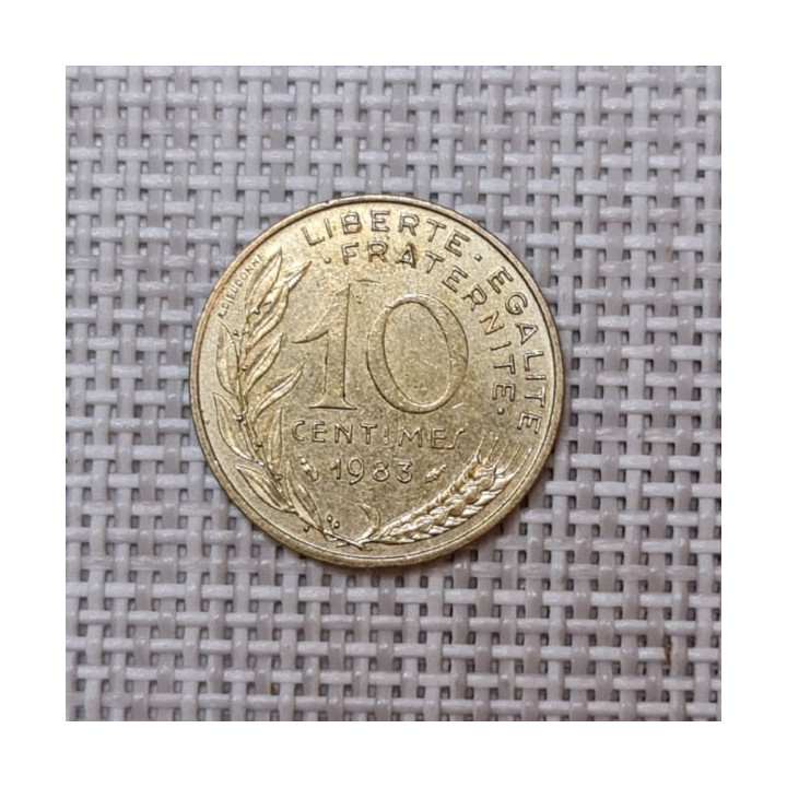France 10 Centimes 1983 KM-929 VF