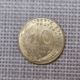 France 10 Centimes 1984 KM-929 VF