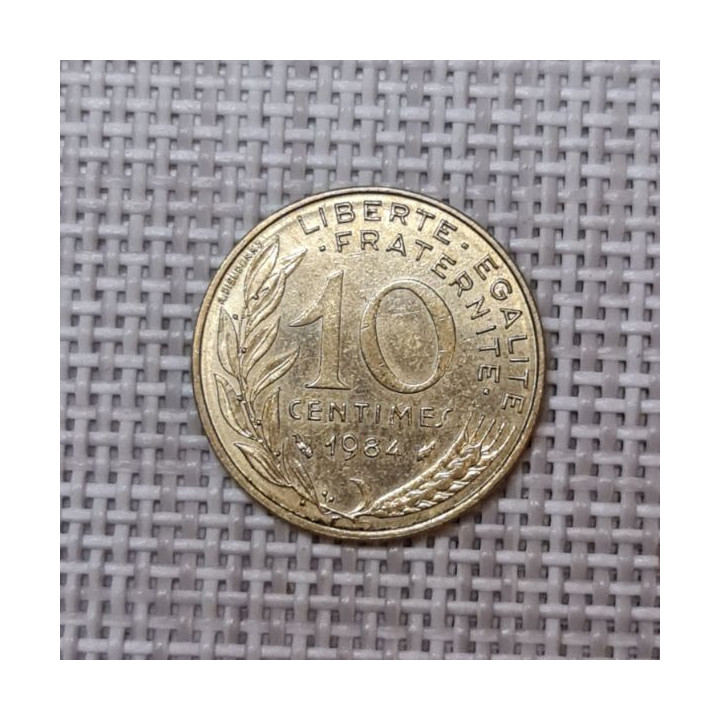 France 10 Centimes 1984 KM-929 VF