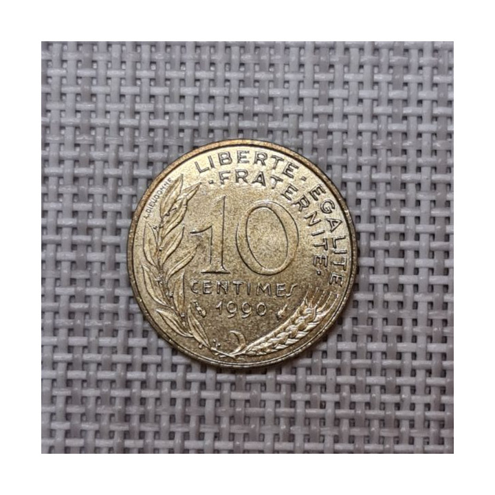 France 10 Centimes 1990 KM-929 VF