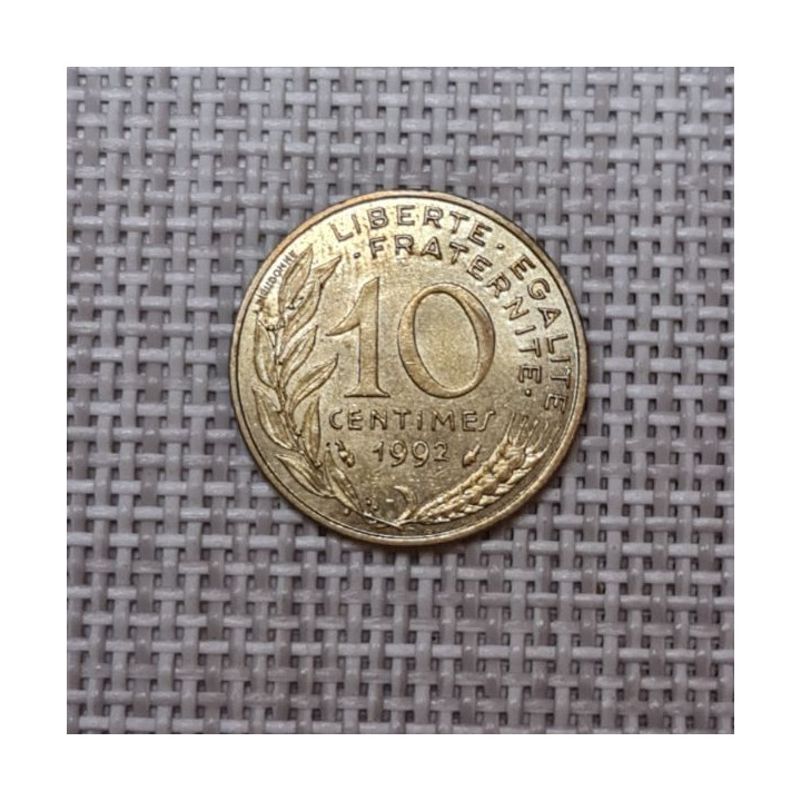 France 10 Centimes 1992 KM-929 VF