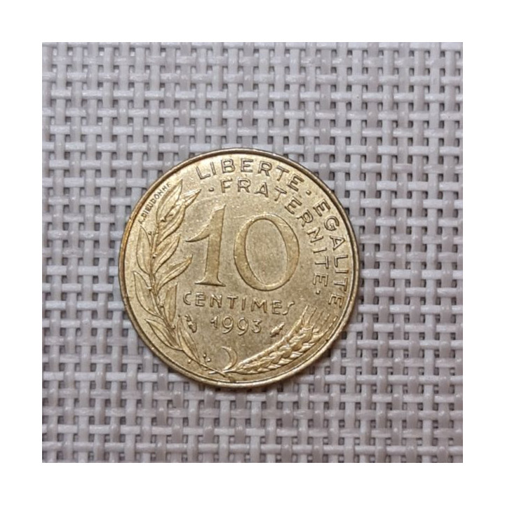 France 10 Centimes 1993 KM-929 VF