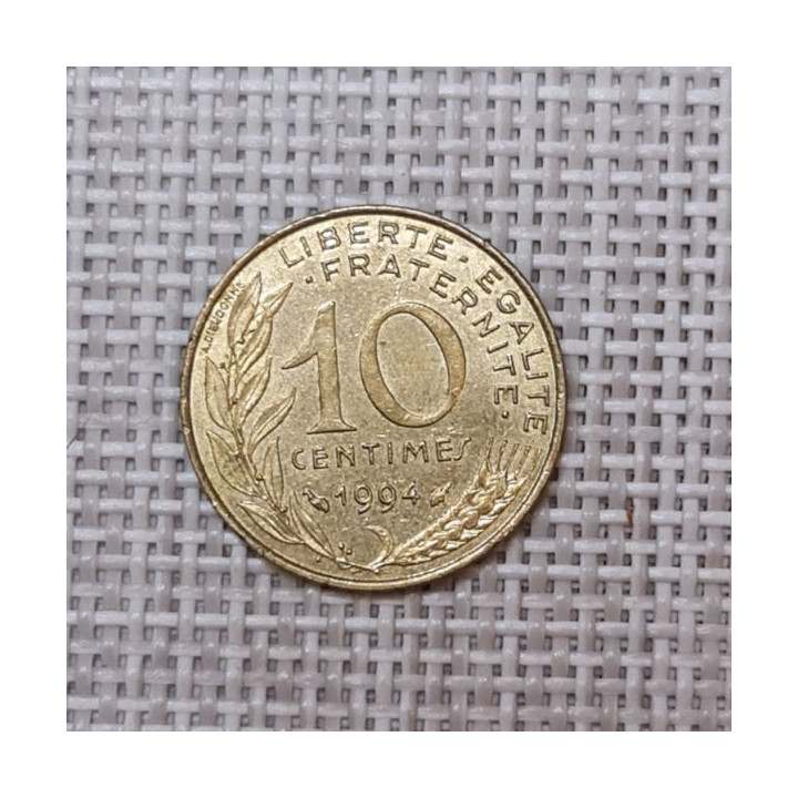 France 10 Centimes 1994 KM-929 VF