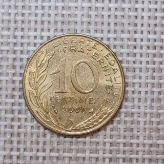 France 10 Centimes 2000 KM-929 VF