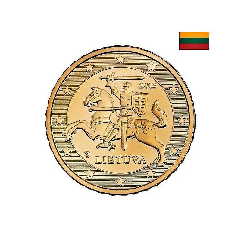 Lithuania 10 Euro Cent 2015 KM-208 UNC