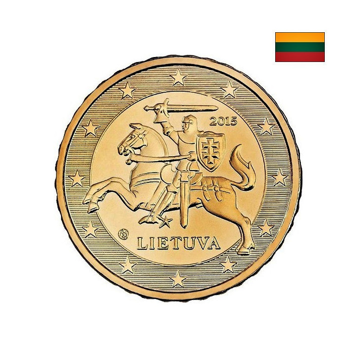 Lithuania 10 Euro Cent 2015 KM-208 UNC