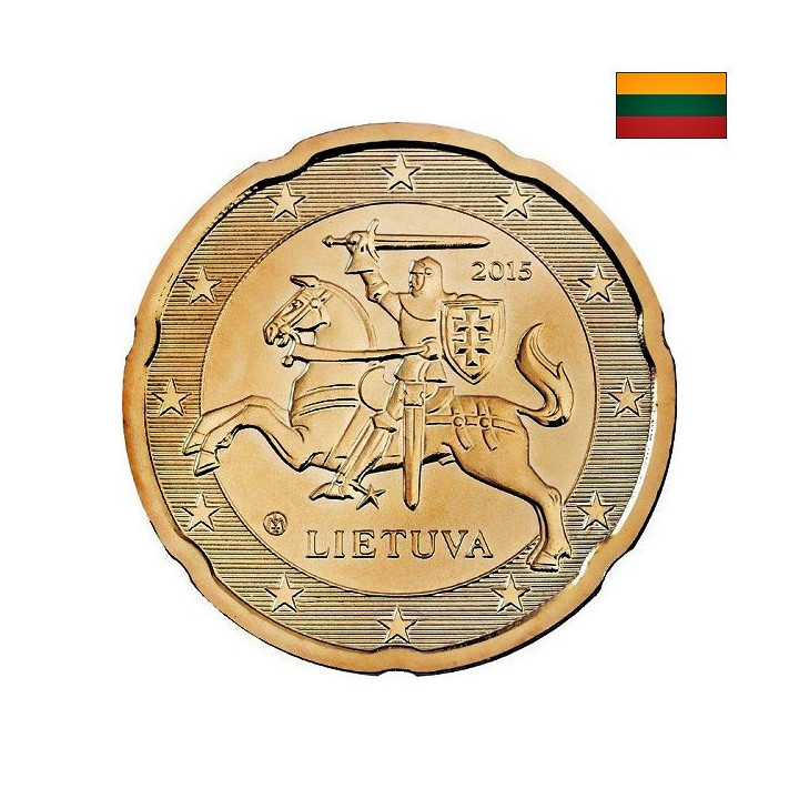 Lithuania 20 Euro Cent 2015 KM-209 UNC