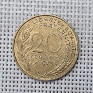 France 20 Centimes 1972 KM-930 VF