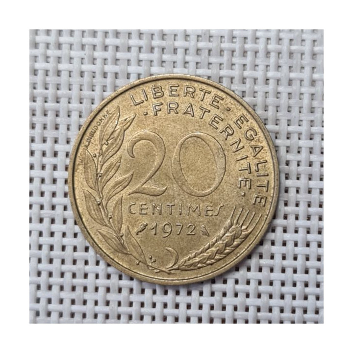 France 20 Centimes 1972 KM-930 VF