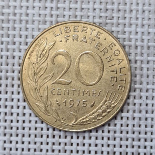 France 20 Centimes 1975 KM-930 VF