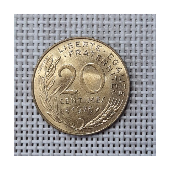 France 20 Centimes 1976 KM-930 VF