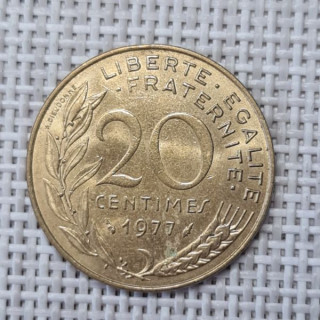 France 20 Centimes 1977 KM-930 VF