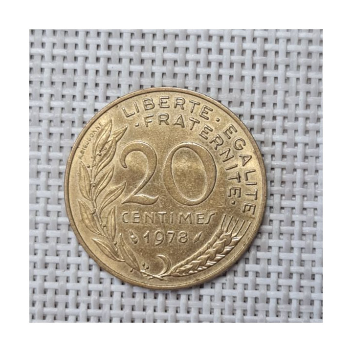 France 20 Centimes 1978 KM-930 VF