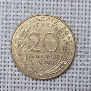 France 20 Centimes 1979 KM-930 VF
