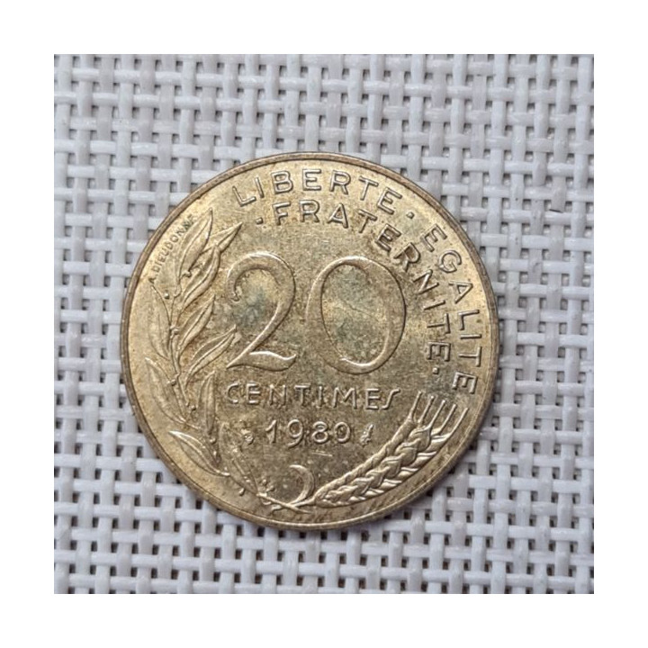 France 20 Centimes 1980 KM-930 VF