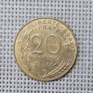 France 20 Centimes 1981 KM-930 VF