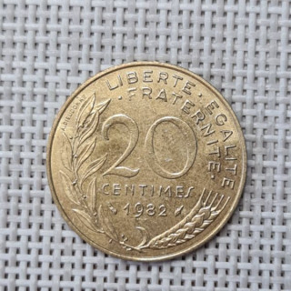 France 20 Centimes 1982 KM-930 VF