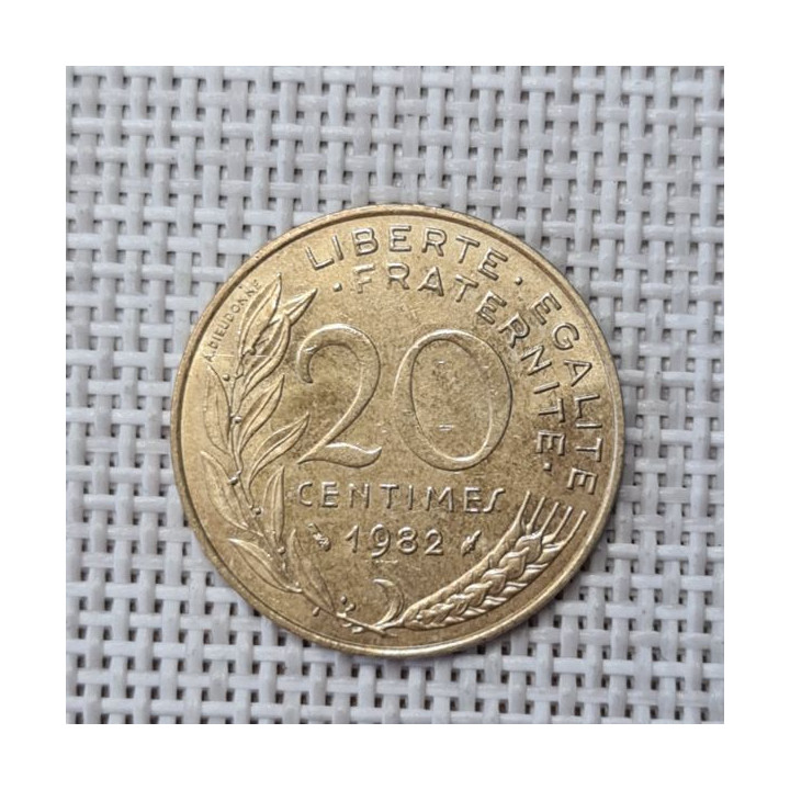 France 20 Centimes 1982 KM-930 VF