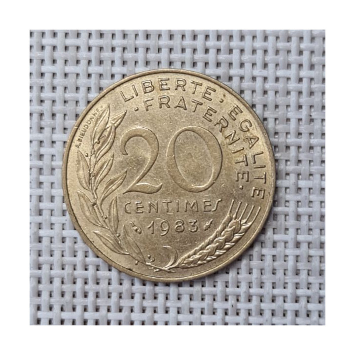 France 20 Centimes 1983 KM-930 VF