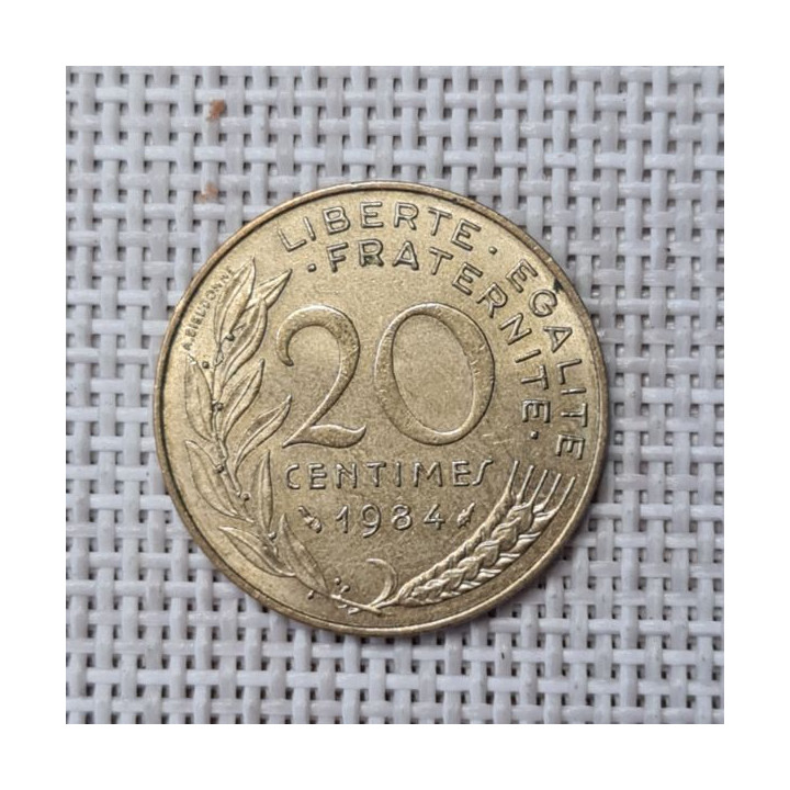 France 20 Centimes 1984 KM-930 VF