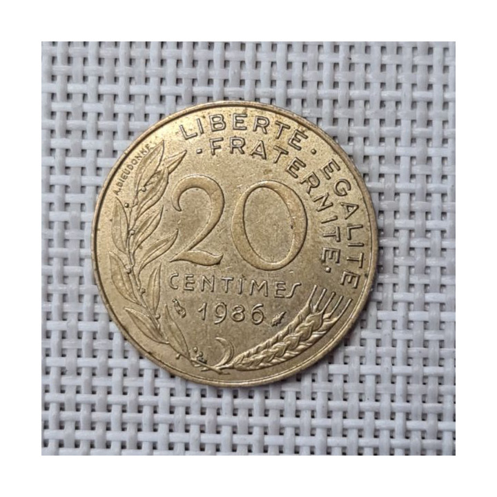 France 20 Centimes 1986 KM-930 VF
