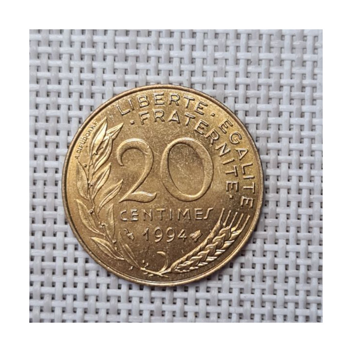 France 20 Centimes 1994 KM-930 VF