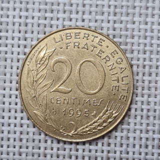 France 20 Centimes 1995 KM-930 VF