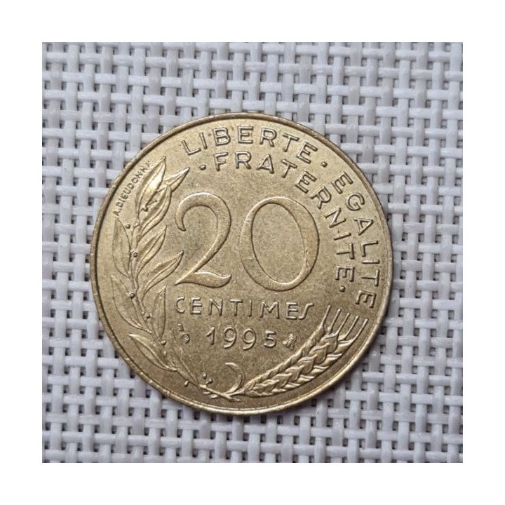 France 20 Centimes 1995 KM-930 VF