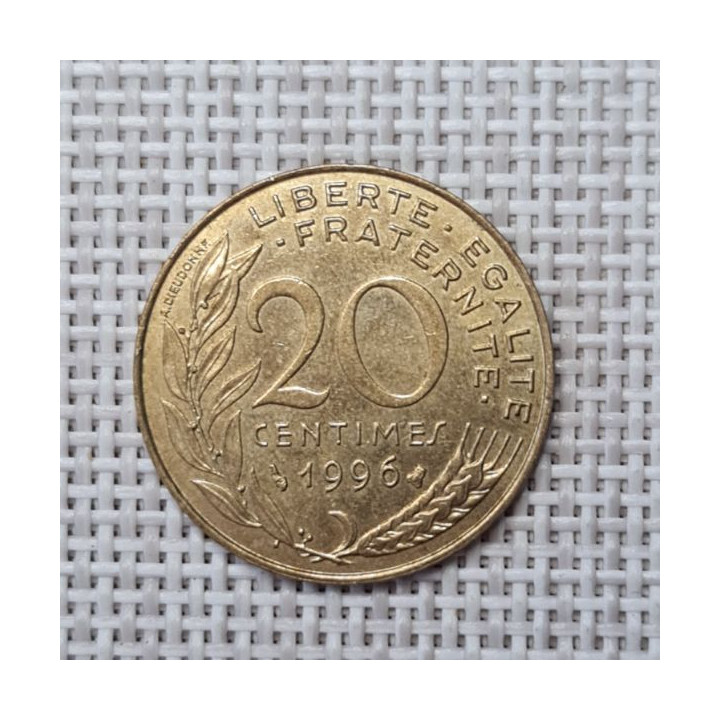 France 20 Centimes 1996 KM-930 VF