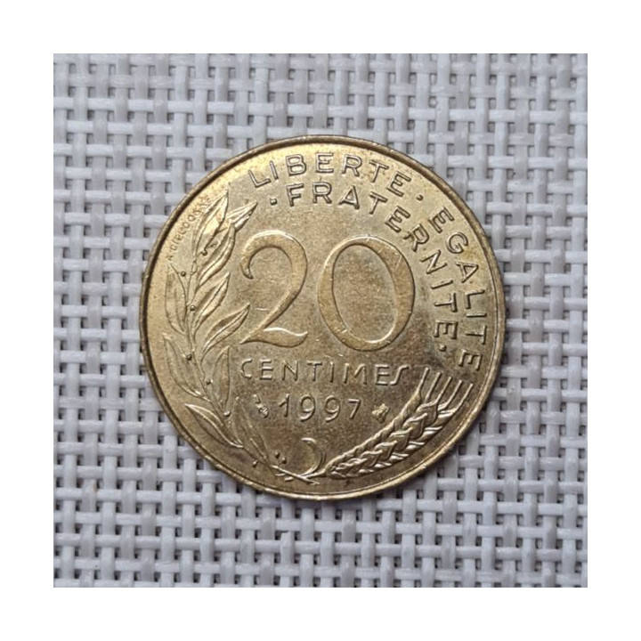 France 20 Centimes 1997 KM-930 VF