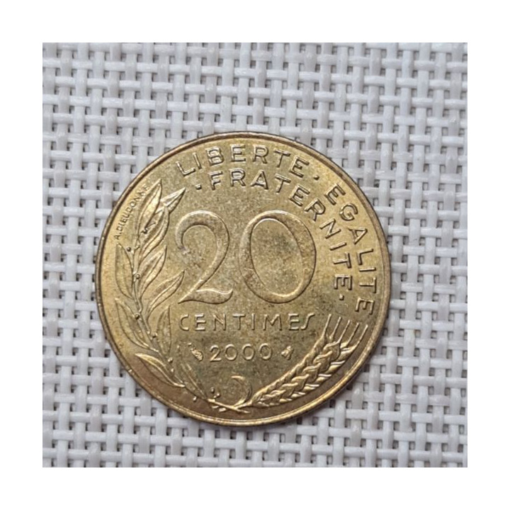 France 20 Centimes 2000 KM-930 VF