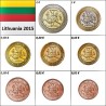 Lithuania Euro Set (3,88€) 2015 UNC