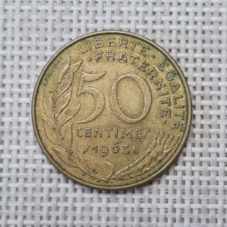 France 50 Centimes 1963 KM-939 VF