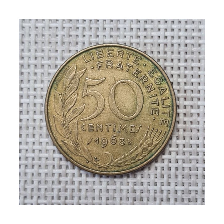 France 50 Centimes 1963 KM-939 VF