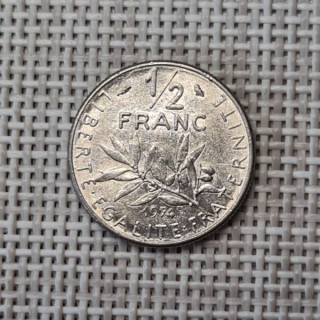 France 1/2 Franc 1974 KM-931 VF