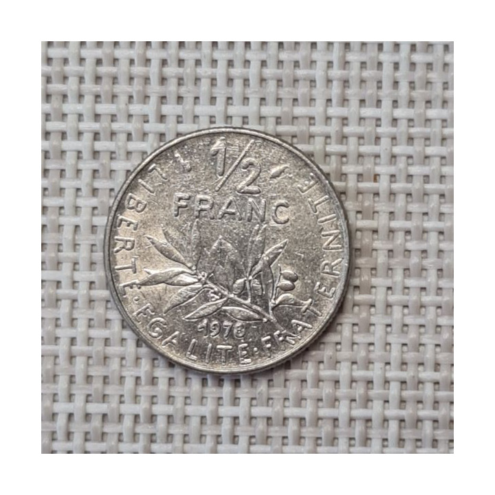 France 1/2 Franc 1978 KM-931 VF