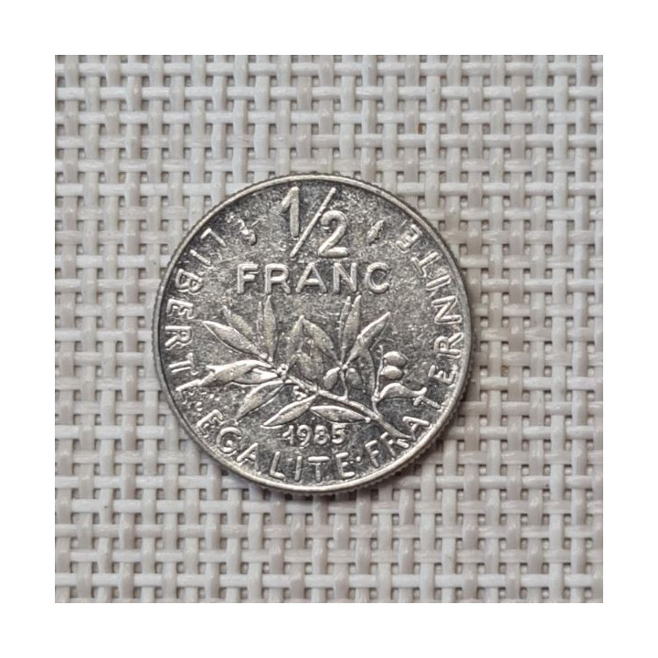France 1/2 Franc 1985 KM-931 VF