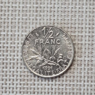 France 1/2 Franc 1991 KM-931 VF
