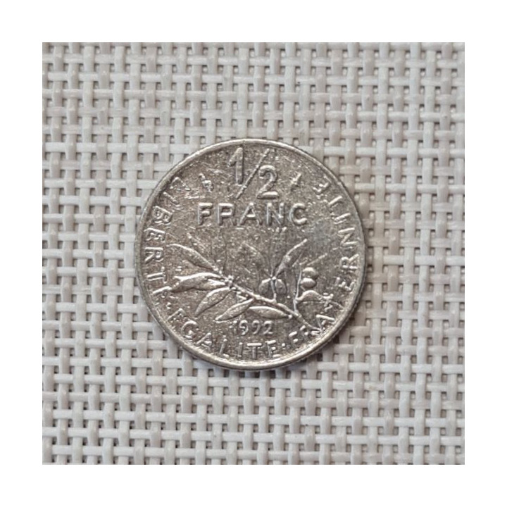 France 1/2 Franc 1992 KM-931 VF