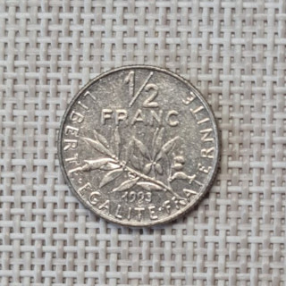 France 1/2 Franc 1993 KM-931 VF