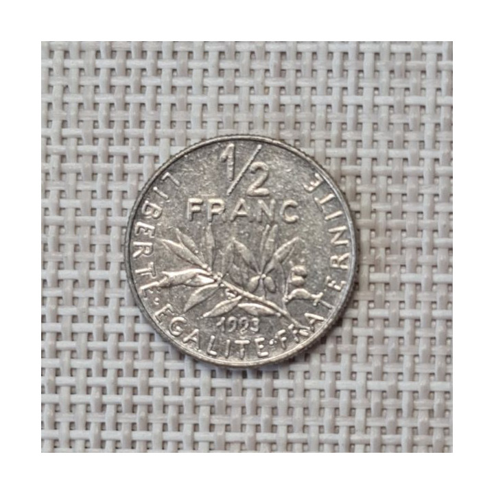 France 1/2 Franc 1993 KM-931 VF