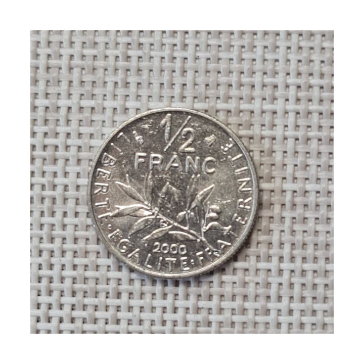 France 1/2 Franc 2000 KM-931 VF